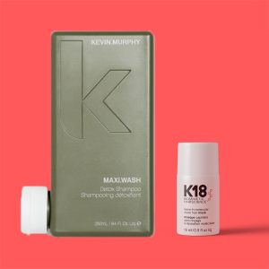 K18, Leave in Mask + Maxi Wash 250ml