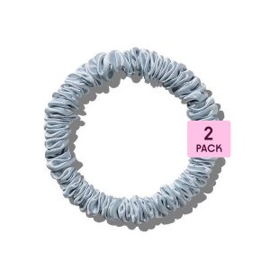 Poppie, Scrunchie 100% Mulberry Silk Sky 2-pack
