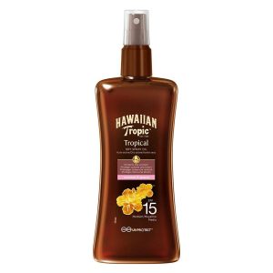 Hawaiian Tropic Glowing Protection Dry Spray Oil SPF15 200ml