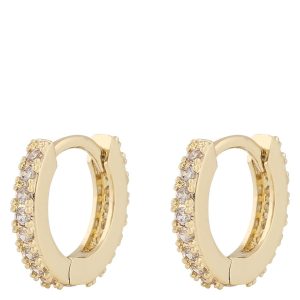 SNÖ of Sweden Mayfair Small Ring Earring Gold/Clear