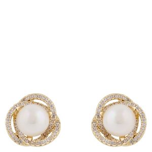 Snö of Sweden Mayfair Pearl Earring Guld/White